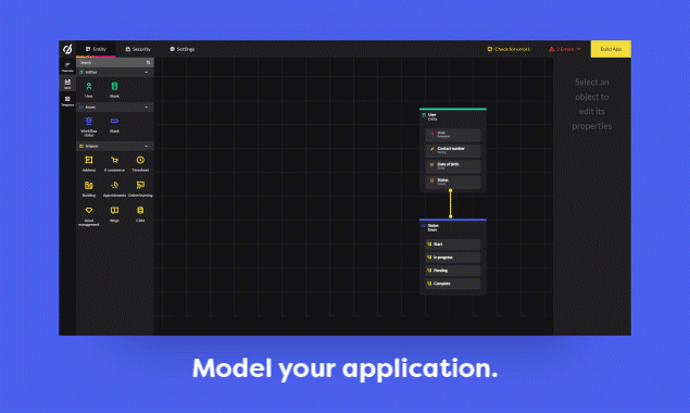 Model your application.